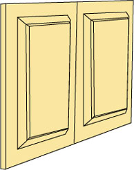 Dollhouse Miniature Dpb48-2 Wainscot Panels,2/Sheet